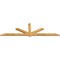 Ekena Millwork Kennewick Rough Sawn Timber Gable Bracket, Western Red Cedar, 96"W x 28"H x 2"D x 4"F, 7/12 Pitch GBW096X28X0204KEN00RWR - alternate 5